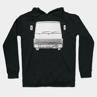 Bedford TL 1980s classic heavy lorry Hoodie